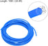uxcell Pneumatic Air Hose Tubing PU Air Compressor Tube 4mm(5/32'') ID x 6mm(1/4'') OD x 10m/32.8Ft Pipe Blue with Connect Fitting Kit