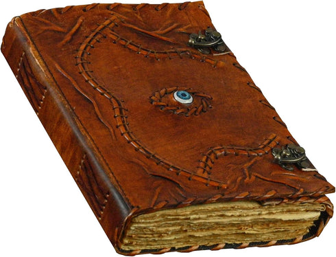 Hocus Pocus Book of Spells - Leather Journal Writing Book, 13x10 Inch, Best Halloween Gifts for Men and Women