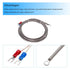 MECCANIXITY K Type Thermocouple Temperature Sensor PT100 5mm Ring High Temperature Probe 13ft Wire