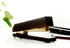HOYUJI Woodgrain Black Stapler, Marbled Woodgrain Stapler, Elegant Modern Accessory for Stylish Desks, Rose Gold