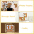 Metal Push Pins - 35 Pieces Large Double Headed Picture Hanging Nails and Black Thumb Tacks for Wall Cork Board