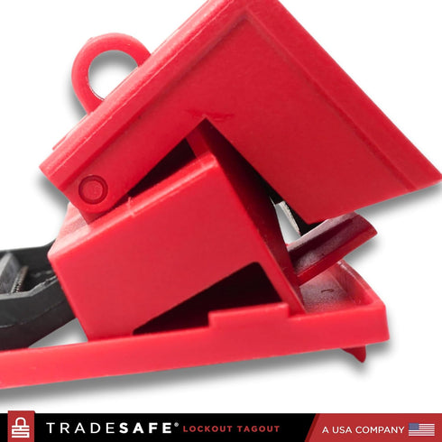TRADESAFE Circuit Breaker Lockout Device, 3 Pack, OSHA Compliant, 480/600 Volt Clamp-on Breaker Lock Out Device
