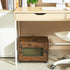 Rolling File Cabinet Cart, Hanging File Organizer Box with Lid for Home Office, Mobile Document Storage
