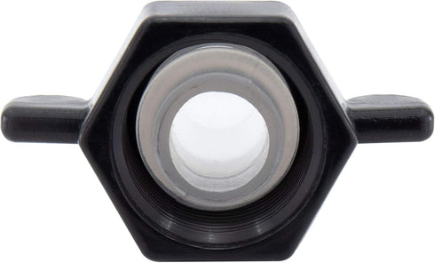 RV Plumbing Fitting, 1/2" Swivel to 1/2" Barb, Barb Straight Wingnut Swivel Adapter, 2-Pack