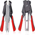 2500pcs Hog Ring Pliers Kit Automatic with Nails for Chicken Wire Fencing Fastening Clamp Fencing Tool C Ring Stapler