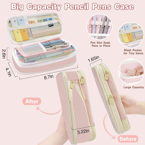 HRFGWDD 52 Set, Set PCS Aesthetic School Supplies with Highlighters, Mechanical Pencils, Color Ink Gel pens, Pencil