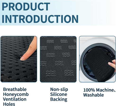 Newivi 3D Portable Breathable Seat Cushion Foldable, Soft & Lightweight for Airplane Travel Stadium Cushion