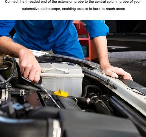 VCYOPN Car Mechanic Stethoscope, Auto Cylinder Noise Diagnostic Tool with Extended Probe, Professional Engine Sensitive