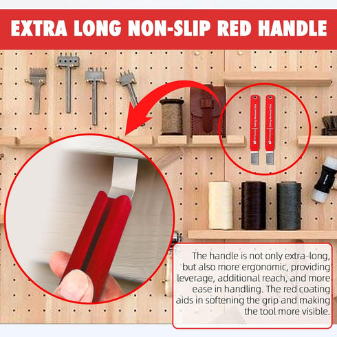 (2-Pack) Vinyl Siding Removal Tool, Extra Long Handle, 7 inches Steel Blade, Vinyl Installation