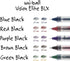 Sanford 61232 uni-ball VISION ELITE Roller Ball Stick Waterproof Pen, Blue/Black Ink, Bold
