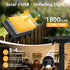 FUANXIEI 33FT G40 10M Bulbs 3 Dimmable Solar Lights Outdoor Waterproof: Shatterproof Patio Lights - Solar Powered