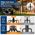 MuliVid 2 Pack 10FT Lighting Hanging Pole for Outside, Waterproof Hardened Metal Outdoor String Light Poles for Patio