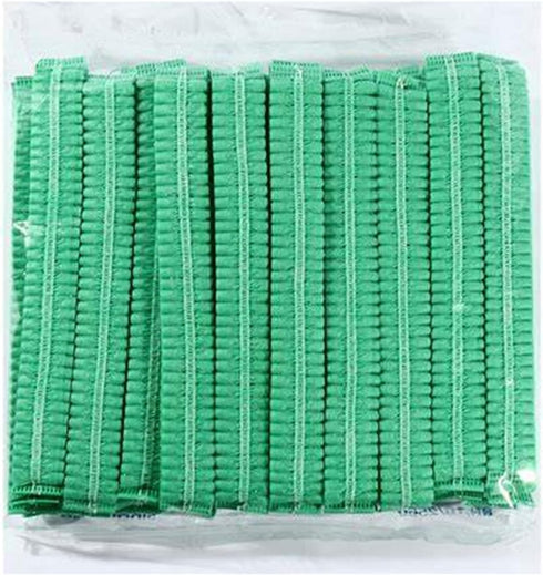 21 Inches, 100 Pack Bouffant Hair Nets, Pleated, Latex Free, Disposable