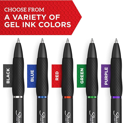 SHARPIE S-Gel Gel Pens - Medium Point (0.7mm) Purple Gel Ink, 12 Count