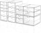 Makeup Drawer Storage Organizer with 13 Drawers, 3 Set Acrylic Office Desk Organization for Makeup, Jewelry, Bathroom