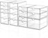 Makeup Drawer Storage Organizer with 13 Drawers, 3 Set Acrylic Office Desk Organization for Makeup, Jewelry, Bathroom