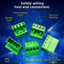 15pairs 4 Pin 5.08mm Pitch PCB Mount Screw,15Pcs 4 Pin PCB Mount Screw Terminal Block Connector with 15Pcs 4 Pin Plug