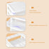White Desk 4 Drawer Organizer - Plastic Small Drawer Storage for Office and Home