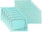 Blu Monaco Cute Hanging File Folders 12 Pack in Pretty Aqua with Gold Foil Pattern, Letter Size with Adjustable Tabs