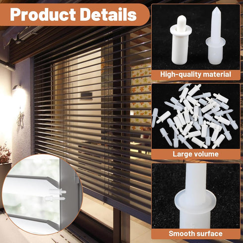 Bruislard 40 2 Pcs Plantation Shutter Repair Kit Size Shutter Fasteners Spring Loaded Repair Pins Replacement