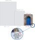 The Best Card Company - 20 Blank Note Cards Bulk Box 4 x 5.12 Inch + Envelopes, Architectural Doorways Collection (10