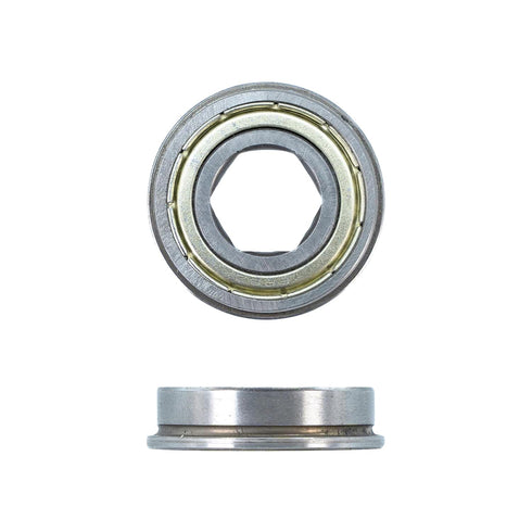 Generic 1/2 1-1/8 5/16 (Pack 5) Flanged Hex Bore Precision Ball Bearings Hex ID x OD x WD for Garden Tools, Electric