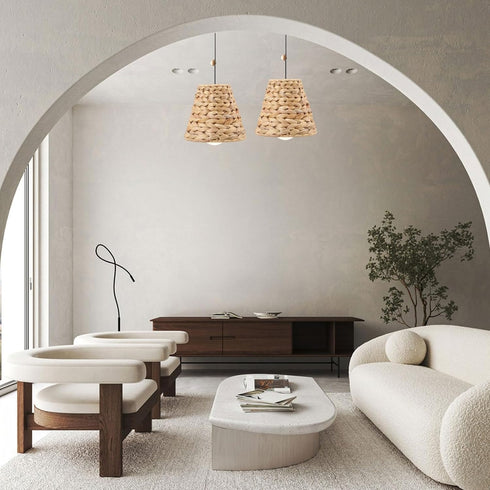 3 Horsetail 1.6 inch PCS Clip-On Chandelier Lamp Shades Cone Lamp Shades Replacement Clip on Lamp Shade for Floor Lamp