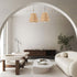 3 Horsetail 1.6 inch PCS Clip-On Chandelier Lamp Shades Cone Lamp Shades Replacement Clip on Lamp Shade for Floor Lamp