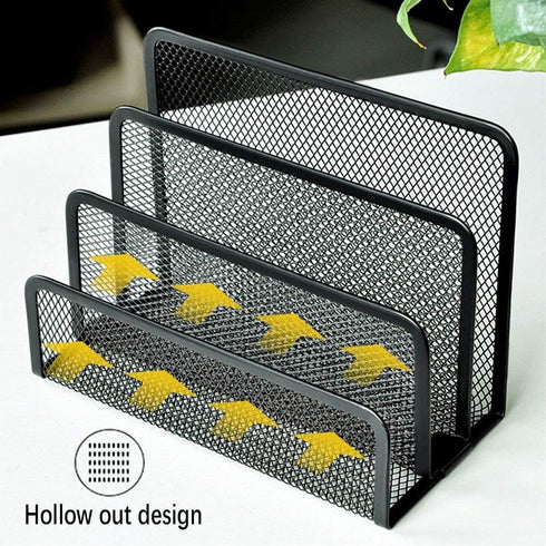 wishacc Desk Mail Organizer - Small File Holders for Desktop Document/Filing/Paper Organization