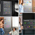 DIYMAG 3Pcs Acrylic Magnetic Dry Erase Calendar for Fridge, Clear Weekly Monthly Planner Menu with 6 Highlight Markers