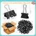 Jetec 500 Pieces Medium Binder Clips, Metal Paper Clips for Office Supplies (1.25 Inch, Black)