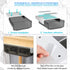 Self-adhesive Under Desk Drawer Organizer, 2 Pack Slide Out Large Storage Mounted Pencil Holder Tray for Office Home