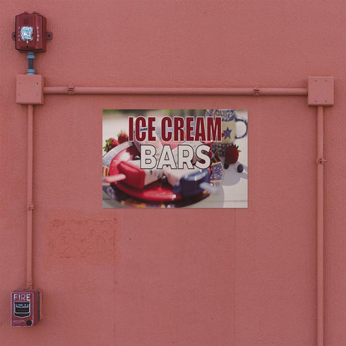 Fastasticdeals 36x24Inches Decal Stickers Multiple Sizes Ice Cream Bars Advertising Printing B Industrial Vinyl Safety