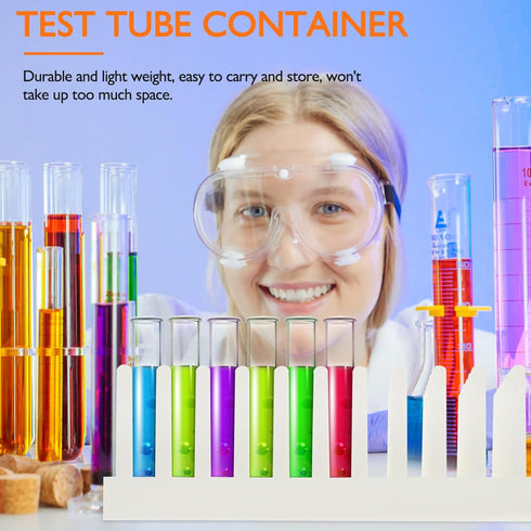 iplusmile Test Tube Drying Rack, 66 Place Pillar Stand for Drying Test Tubes, Random Color