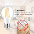 Ascher 60 Watt Equivalent, E26 LED Filament Light Bulbs, Warm White 2700K, Non-Dimmable, Classic Clear Glass, 6-Pack