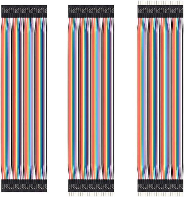 HiLetgo 120pcs Jumper Wires Assortment Kit - 3x40pcs Male to Male, Female to Female, 20CM for Arduino Raspberry PI DIY