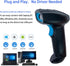 Rabitpos 1D 2D QR Code Scanner, Handheld Barcode Scanner Wireless Support Screen Scanning, Automatic Sensing Reader