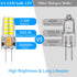 6 Pack G4 Bulb 12V 2.5W 30W T3 6000K G4 Bulbs 300 360Beam LED AC/DC Equivalent Bi-Pin Base Cool Daylight White Light