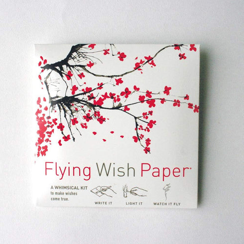 Flying Wish Paper Pack, 1 1 (2 Sets) 5" 5" Combo x Cherry Blossoms + x Make A Wish, Mini Kit Combos, Write it, Light