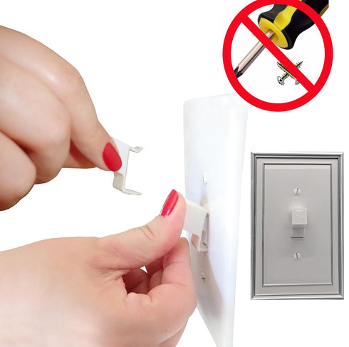 Industrial Light Switch Cover Guard (3 Pack, Clear) | No Tools Required | Child Proof Toggle Switch