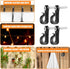 Jeffdad 20 Pcs Screw in Hooks for Outdoor String Lights, Q-Hanger Screw Hooks for Light Wire Led Light Clips, Patio