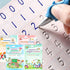 Magic Ink Reusable Copybooks for Kids, Handwriting Workbooks with Template Design Aid (4)