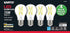 Satco S12437 A19 LED 4-Bulb Value Pack, 75W Replacement, 3000K, Clear by Nuvo