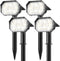 Brightown 4Pack Solar Spot Lights Outdoor with 58 LED & 1800mAh, IP67