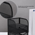 HEEPDD 3 Tier Mesh Office Desktop Organizer with 3 Drawer, Mini Desk Supplies Organizer, Metal Stationary Black Desk