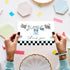 50 Pack 4 6 Inch Whaline Race Car Baby Shower Thank You Cards Greeting Card with Envelopes Stickers Blue Racing Theme
