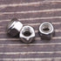 1/4-20 Nylon Insert Hex Lock Nuts, Stainless Locknuts, 304 Stainless Steel, 50 Pack with Bright Finish