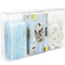 Triple Hygiene Dispenser Station with Lid - Multifunctional Tabletop or Wall Glove Holder with 3 Compartments