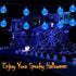 2-Pack 100 64FT 8 Blue LED Crystal Globe Solar Christmas Lights, Outdoor Waterproof Solar String Lights with Lighting