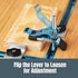 POWERTEC 71501 Cam Clamp for Woodworking, 1/4 -20 Threaded Insert - 4PK, Blue